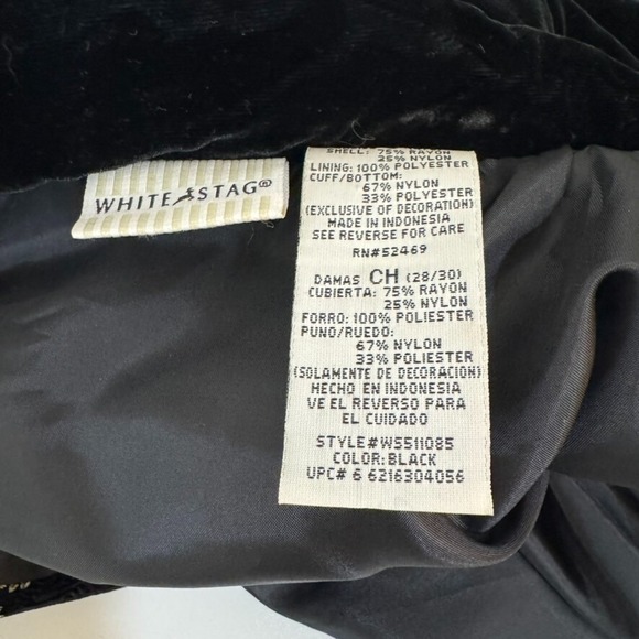 VTG White Stag Jacket Women S Velvet Velour Embroidered Cheetah‎ Animal - Picture 9 of 10